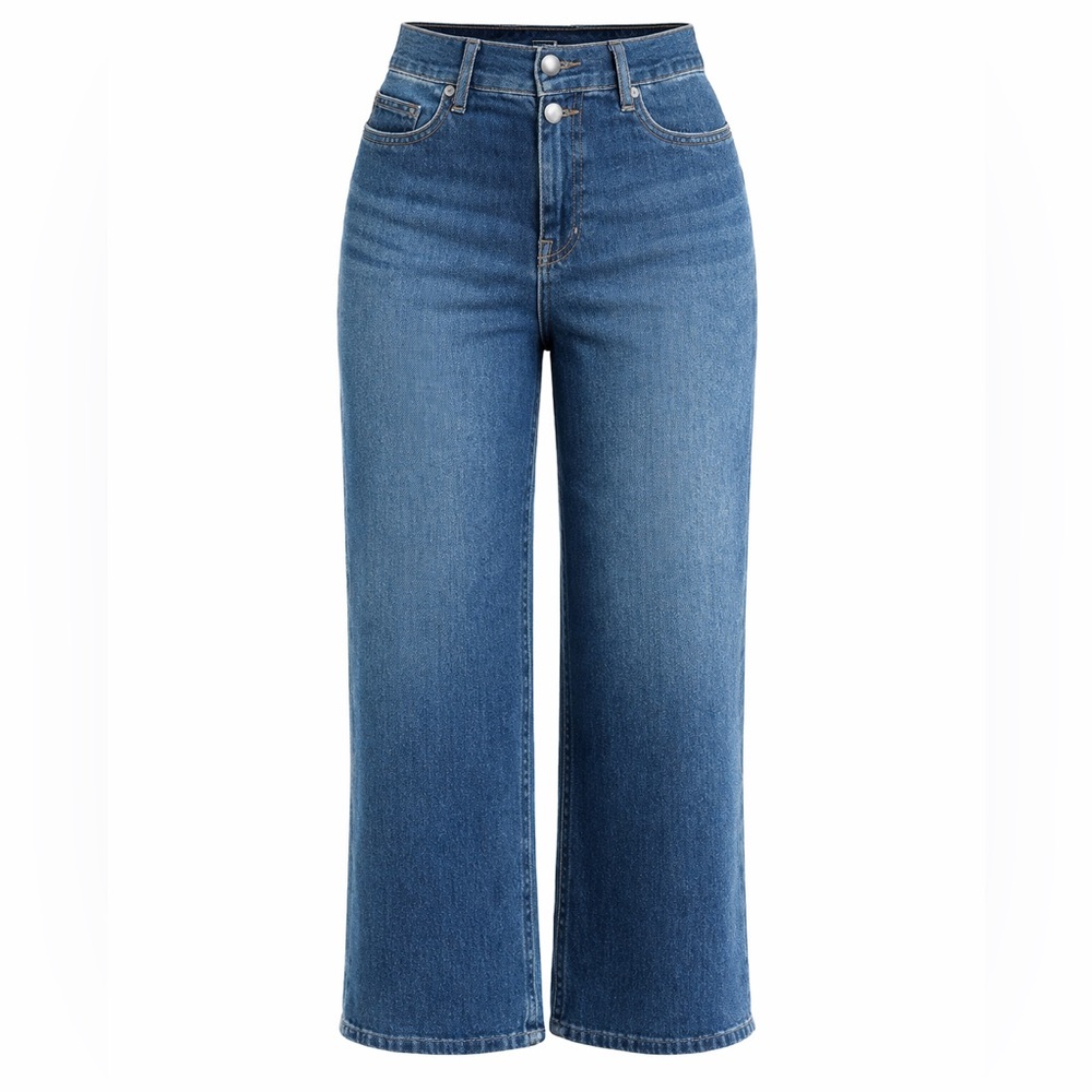 Blue Slice Wide-Leg Jeans‎ | Juniors Size 5 | Wide Leg, Blue, Mock-Front Pockets